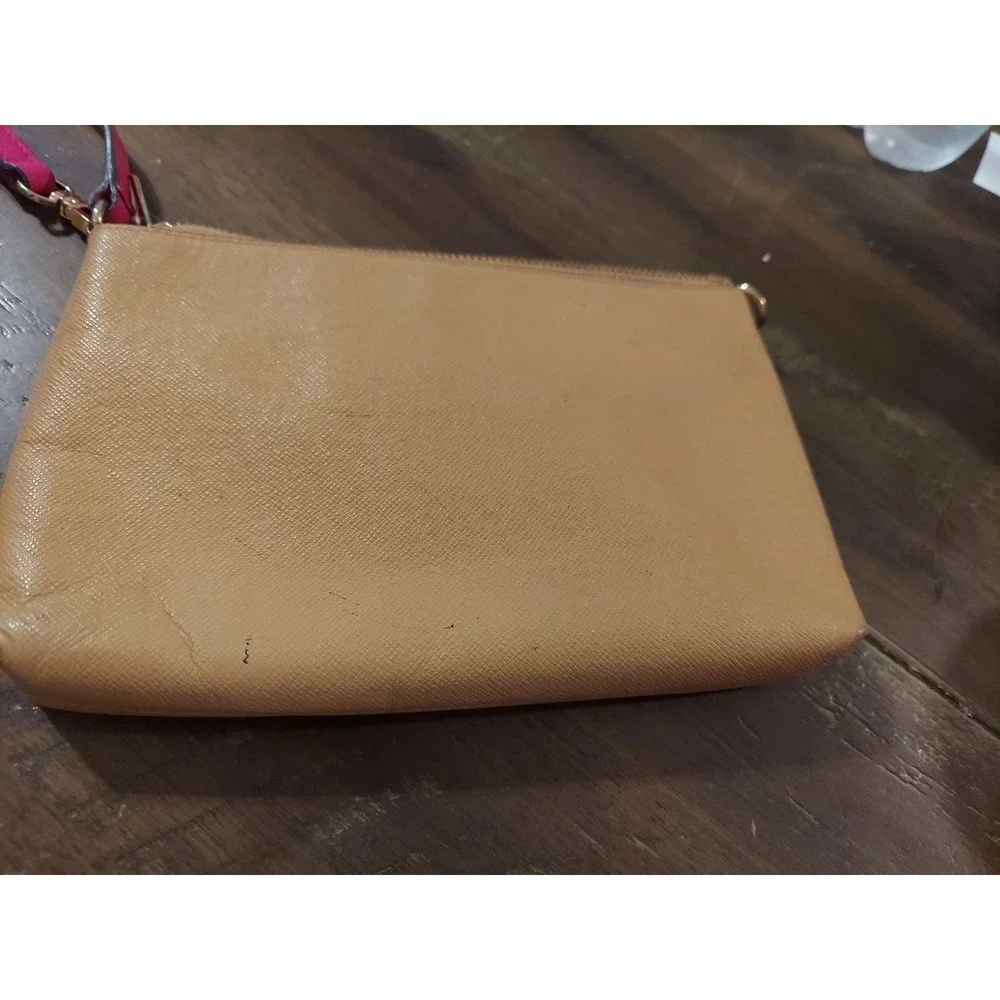 MICHAEL Michael Kors Jet Set Travel‎ Bag Wrislet MK Logo Wildberry Tan MK